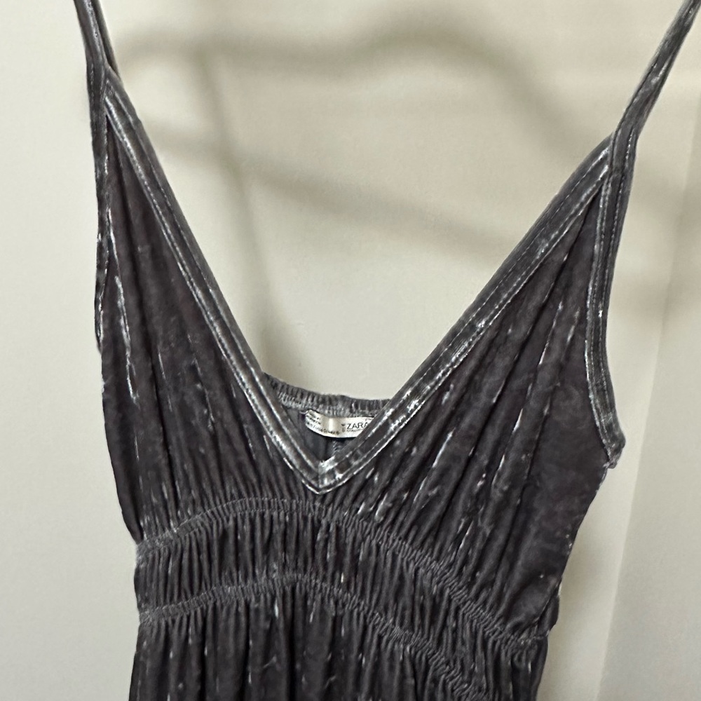 Crushed Velvet Maxi Dress - Picture 2 of 2